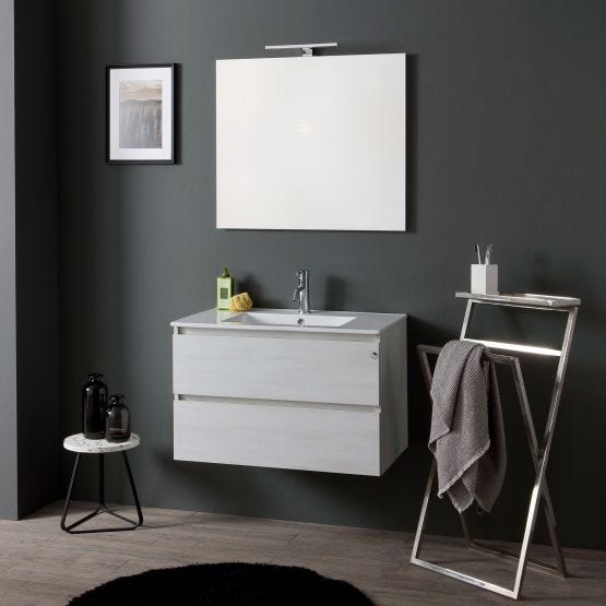 Composizione mobile bagno sospeso 80cm